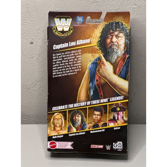 WWE Legends Captain Lou Albano Action Figure Series 22 by Mattel 8-Inch Poseable - Picture 3 of 4